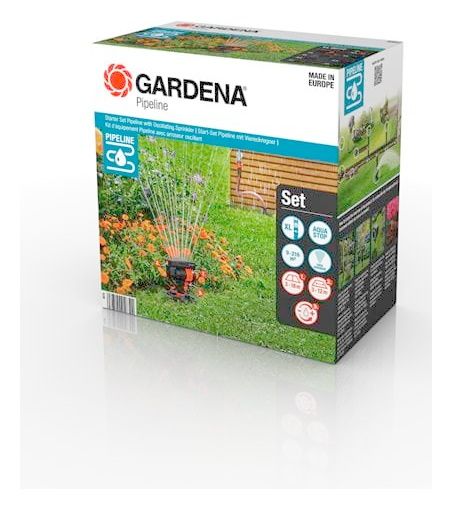 Zestaw podstawowy ze zraszaczem wahadłowym Pipeline 8272-20 Gardena 