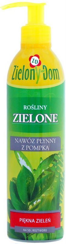 Nawóz z pompką dla roślin zielonych 300ml Zielony Dom 