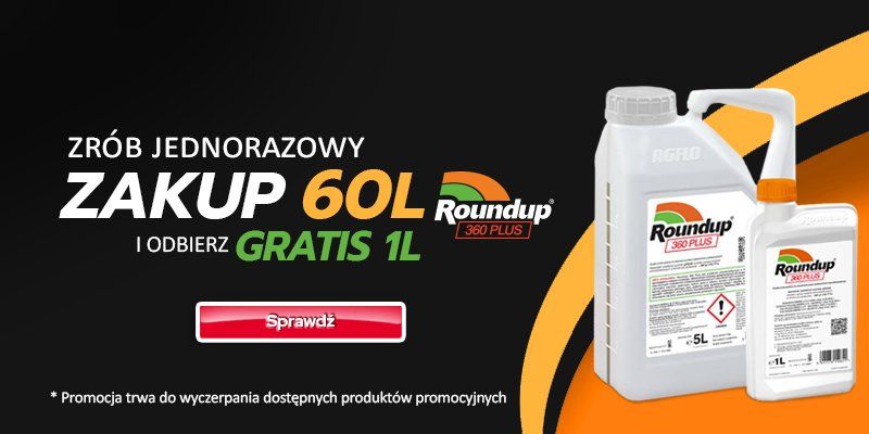 Roundup 60l + 1l po 1zł