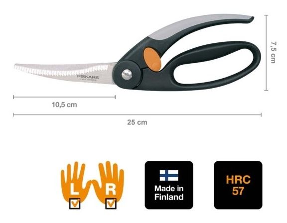 Nożyce do drobiu 1003033 Fiskars parametry