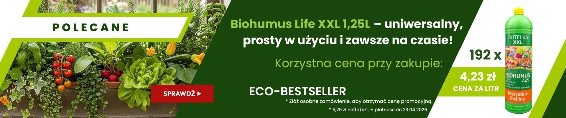 EKODARPOL - BIOHUMUS LIFE UNIWERSALNY 1,25L B2B WIALAN EKODARPOL - BIOHUMUS LIFE UNIWERSALNY 1,25L B2B WIALAN - Grafika